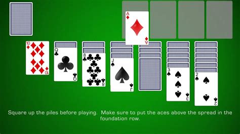 Game Sounds. . Klondike green felt solitaire